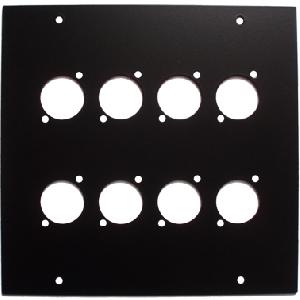 160x160 FRONT PANEL FOR 8 XLR D SERIE