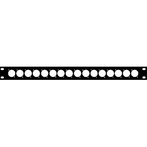 19" 1U FACE PLATE FOR 16 XLR D SERIE