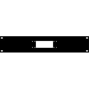 19" 2U FACE PLATE FOR 1 HARTING