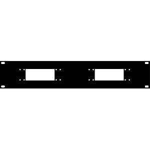 19" 2U FACE PLATE FOR 2 HARTING