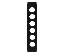 19" 2U FACE PLATE FOR 6 PC 10/16A