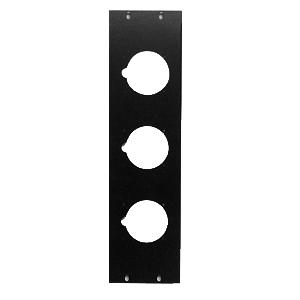 19" 3U FACE PLATE FOR 3 P17 32A TETRA