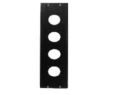 19" 3U FACE PLATE FOR 4 PC 10/16A