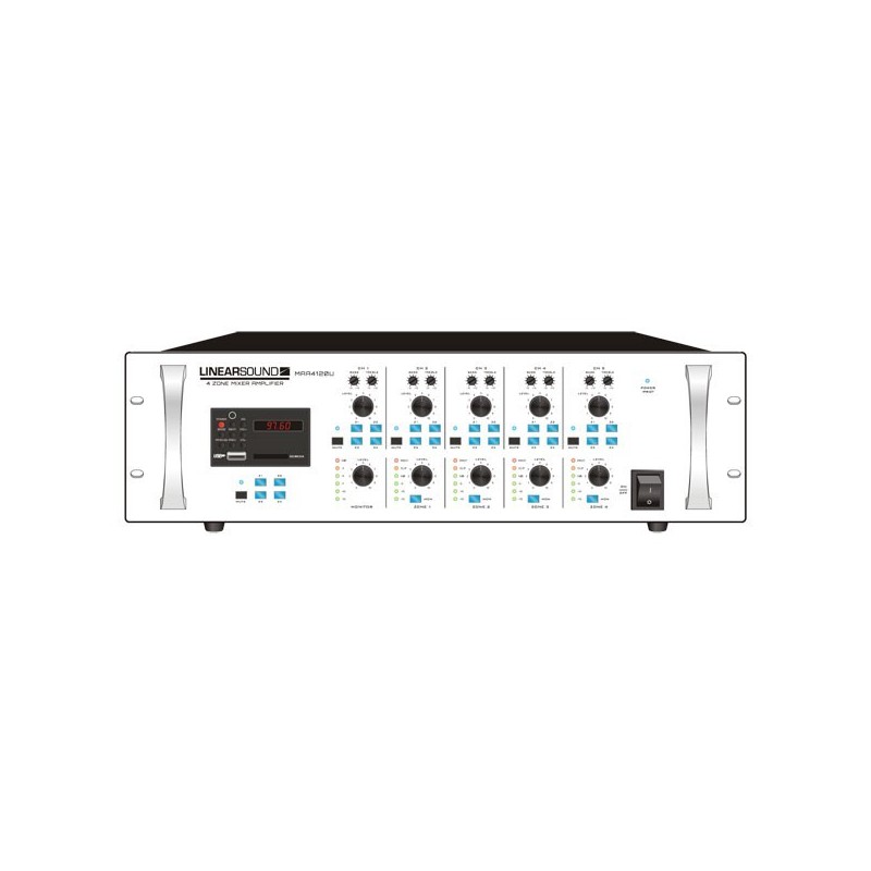 Amplifier 4 channels of mixing and MP3 player
