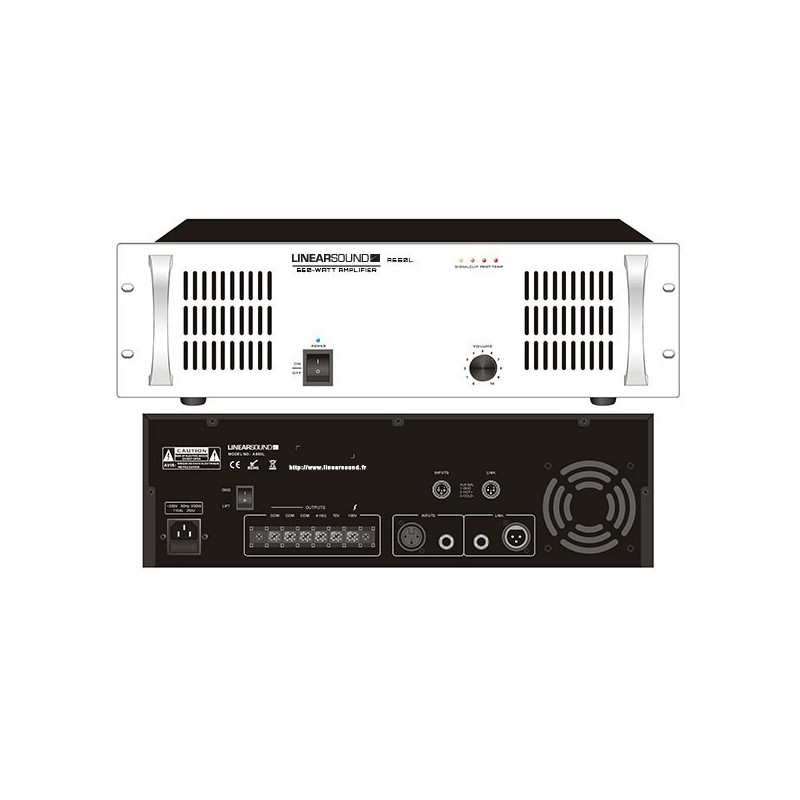 Amplifier 650w 100v 19p 3u