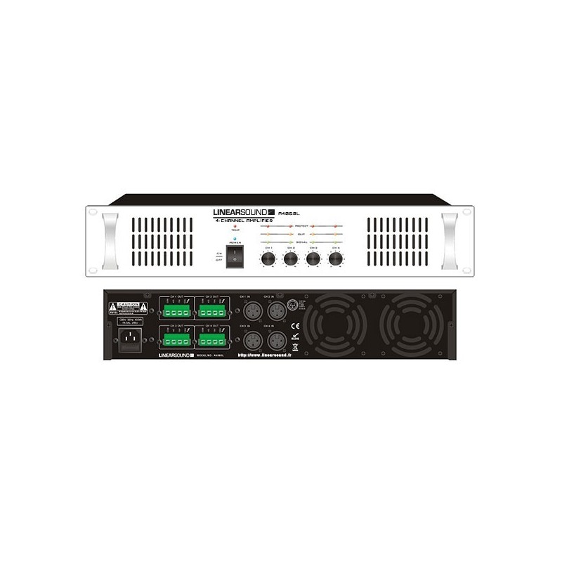 Amplifier 4 channels 4x60w 100v