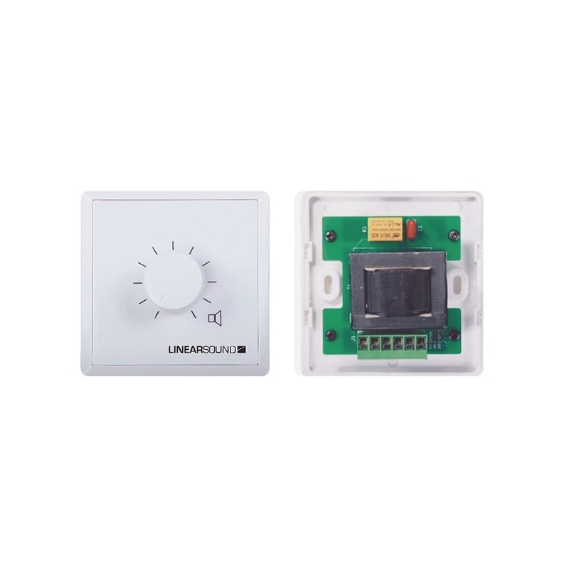 Attenuator of zone 100w with 24v relay of emergency restoring