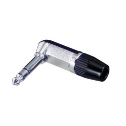Fiche jack 6.5 stéréo coude