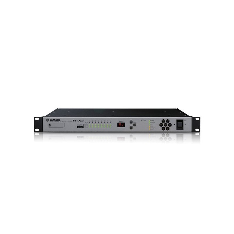 Matrice 34x16 8 mic 8 sorties 16 I/O dante 1 slot 2U