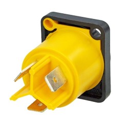 Connecteur d'alimentation embase mâle verticale