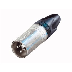 Fiches mâles xlr 3 pôles nouvelle génération démontées boite de 100 pièces