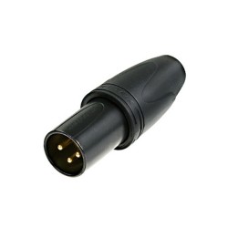 Fiche mâle étanche XLR 3 pôles nouvelle génération démontées 