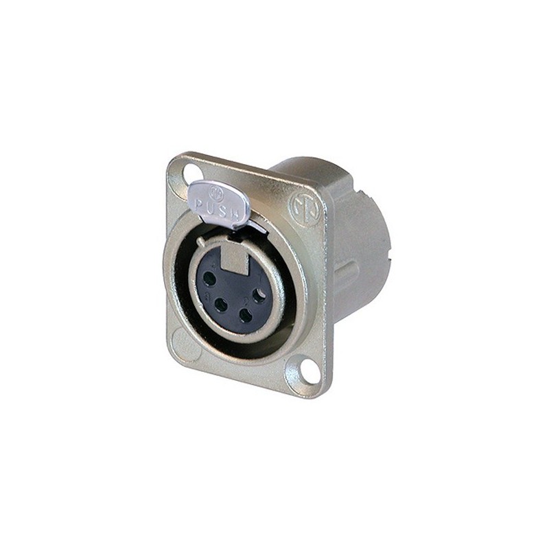 Embase XLR 4 broches femelle série D