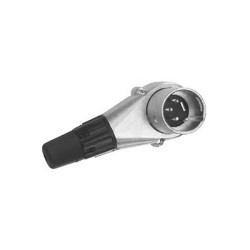 Fiche XLR mâle coudée 4 points