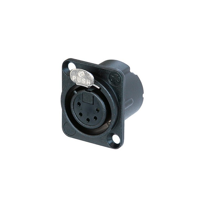 FEMALE BLACK XLR5 BASE SERIAL D