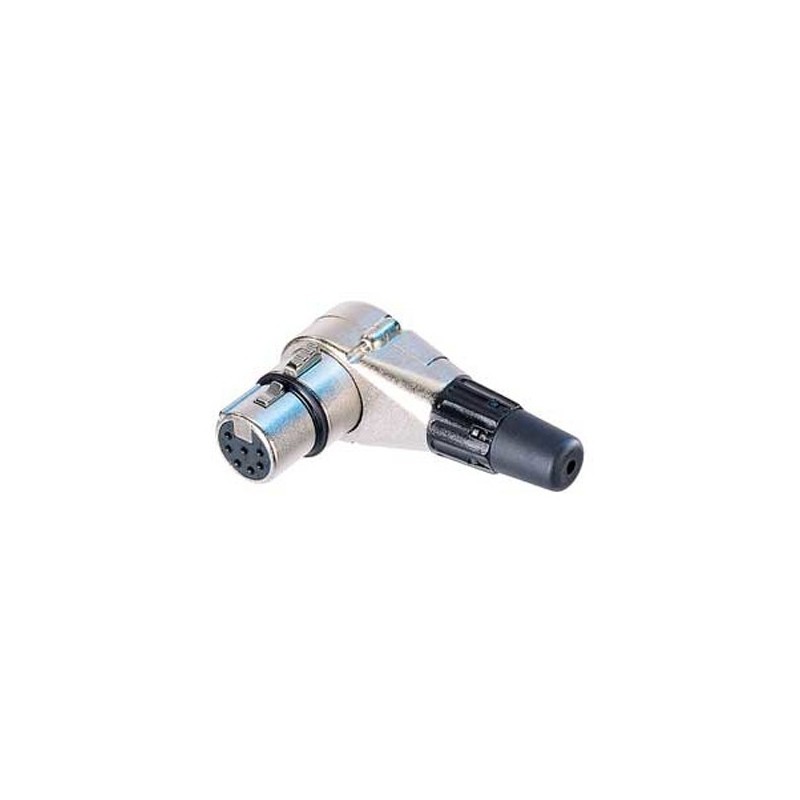 Fiche XLR femelle coudée 5 points