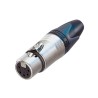 100 FEMALE XLR5 UNMOUNTED PLUGS