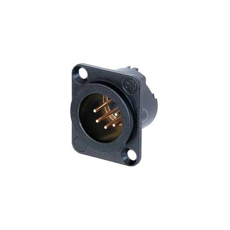 MALE BLACK XLR5 PLUG SERIAL D
