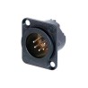 MALE BLACK XLR5 PLUG SERIAL D