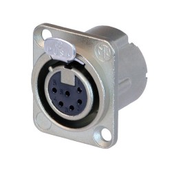 Embase XLR 6 points femelle série D