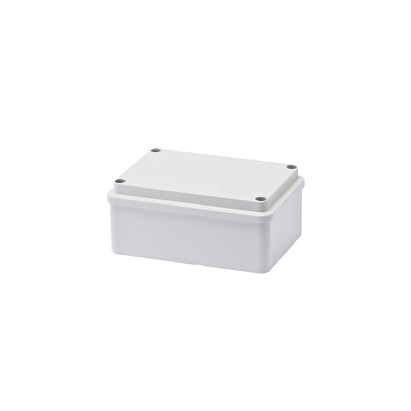 BOÎTES DE DÉRIVATION AVEC COUVERCLE BAS À VIS - IP56 - DIMENSION INTERNE 120X80X50 - PAROIS LISSES 