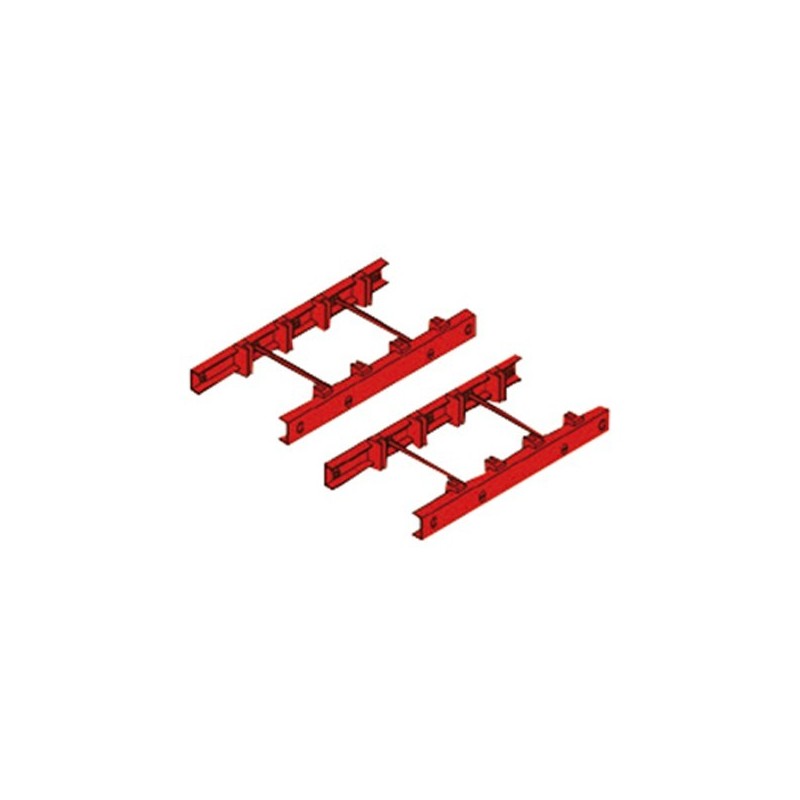 Paire de supports pour jeux de barres plates