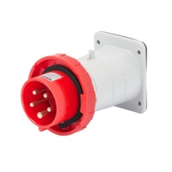 SOCLE DE CONNECTEUR DROIT A ENCASTRER 3P+N+T