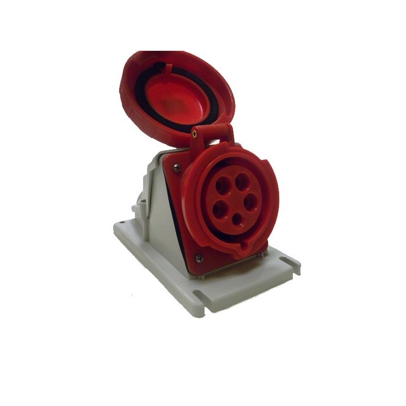 SOCLE DE PRISE EN SAILLIE À 90° ÉTANCHE