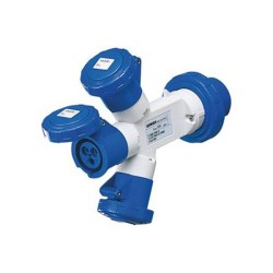 Multiplicateur adaptateur de courant étanche à fiche 