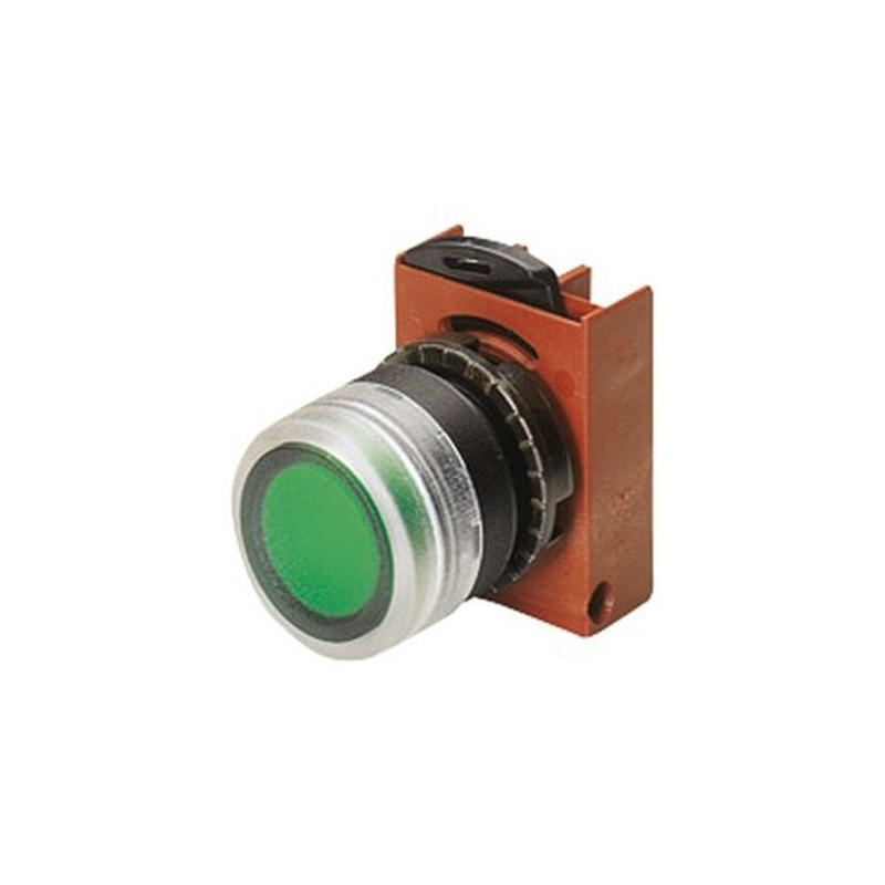  Bouton poussoirs affleurant lumineux vert