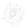 CEILING STAND – ARM 400-600mm – TILTING +/-50° - ROTATION 360°