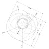 CEILING STAND – ARM 1150-1800mm – TILTING +/-25° - ROTATION 360° - PASS VGA