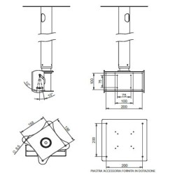 CEILING STAND FOR SCREEN UNTIL 50 