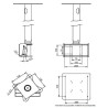 CEILING STAND FOR SCREEN UNTIL 50 