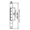 TELESCOPIC ARM FOR VIDEO-PROJECTOR ARAKNO – 418-618mm - WHITE