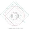 CEILING AND WALL STAND - SLOPE 25° - ROTATION 360° - GREY