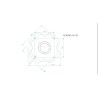 CEILING AND WALL STAND - SLOPE 25° - ROTATION 360° - WHITE