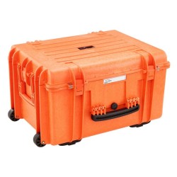 Valise Bag étanche orange avec mousse Dim 580*440*270 + 60