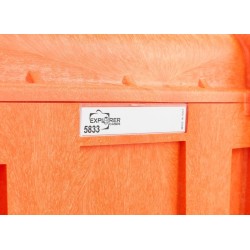 Valise Bag étanche orange avec mousse Dim 580*440*270 + 60