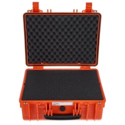 Valise Bag étanche orange avec mousse Dim 440*345*143 + 47