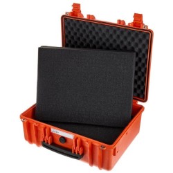 Valise Bag étanche orange avec mousse Dim 440*345*143 + 47