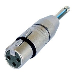 ADAPTER FEMALE XLR / MALE MONO JACK