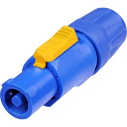 BLUE MALE INPUT POWER PLUG