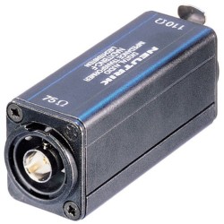 Adaptateur convertisseur numérique aes/ebu 75 BNC/XLR femelle