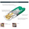 BAYONET BNC PLUG FOR COAX. 6mm