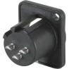 MALE XLR3 BASE IN PLASTIC