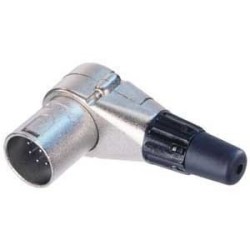 Fiche XLR mâle coudée 7 points