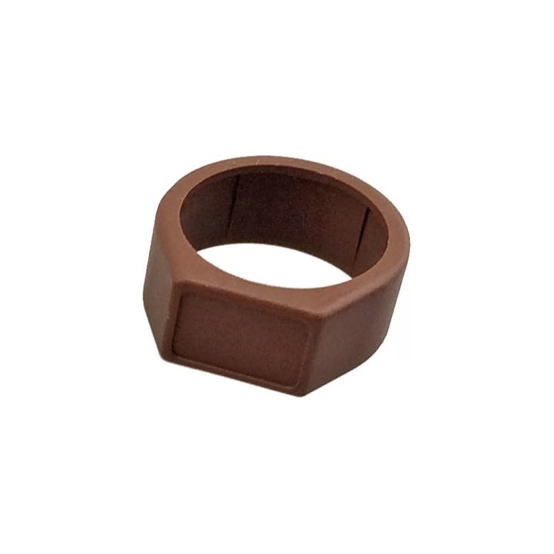 Bagues de couleur marron pour série X (prix au 100)