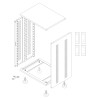 Rack 19'' 18U profondeur 640mm