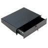 Tiroir rackable 19'' 2U avec serrure - profondeur 300mm - noir